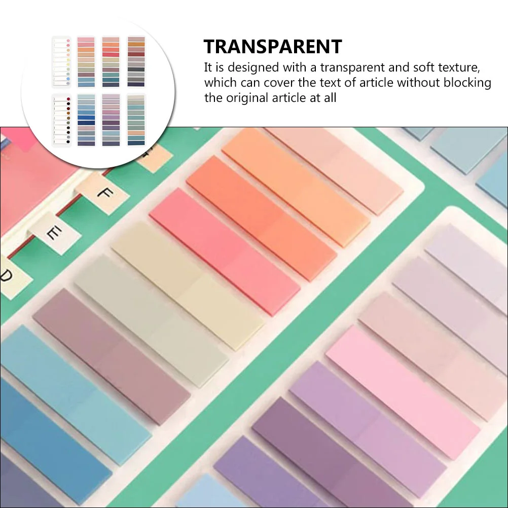 8 Books Colorful Signs Colored Tabs Accessories Practical Strips The Pet Reading Student