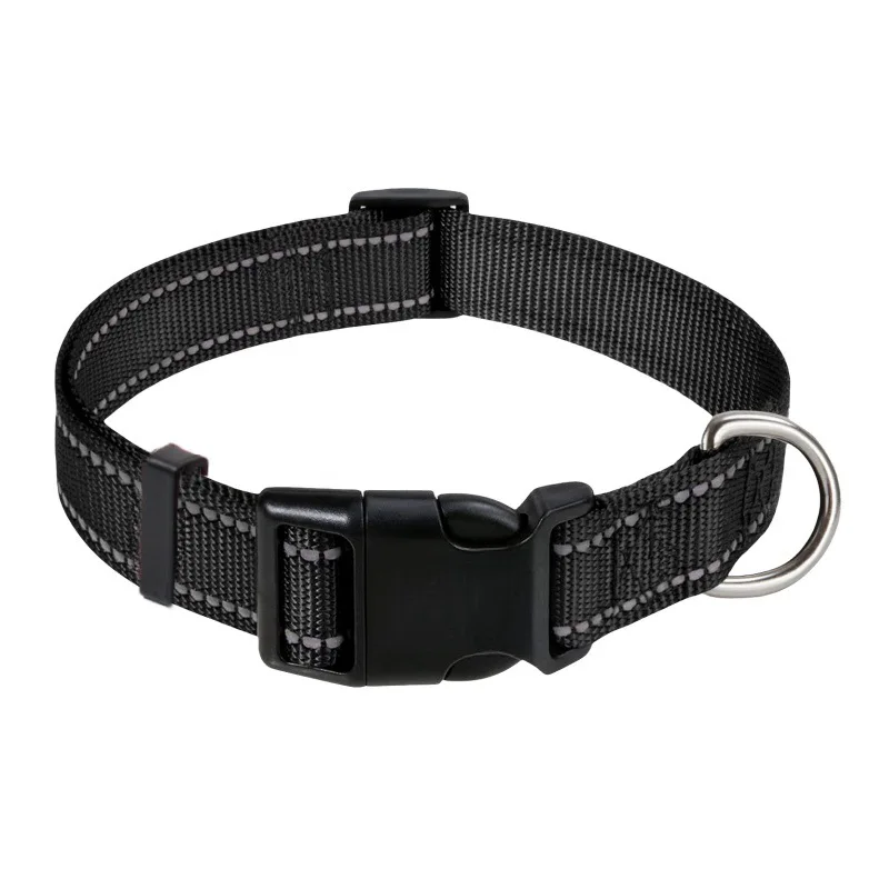 Reflektierendes Nylon-Hundehalsband mit Verstellbarem Schnellverschluss in Verschiedenen Farben für Tägliche Spaziergänge und Anti-Verlust-Schutz – Detail 14