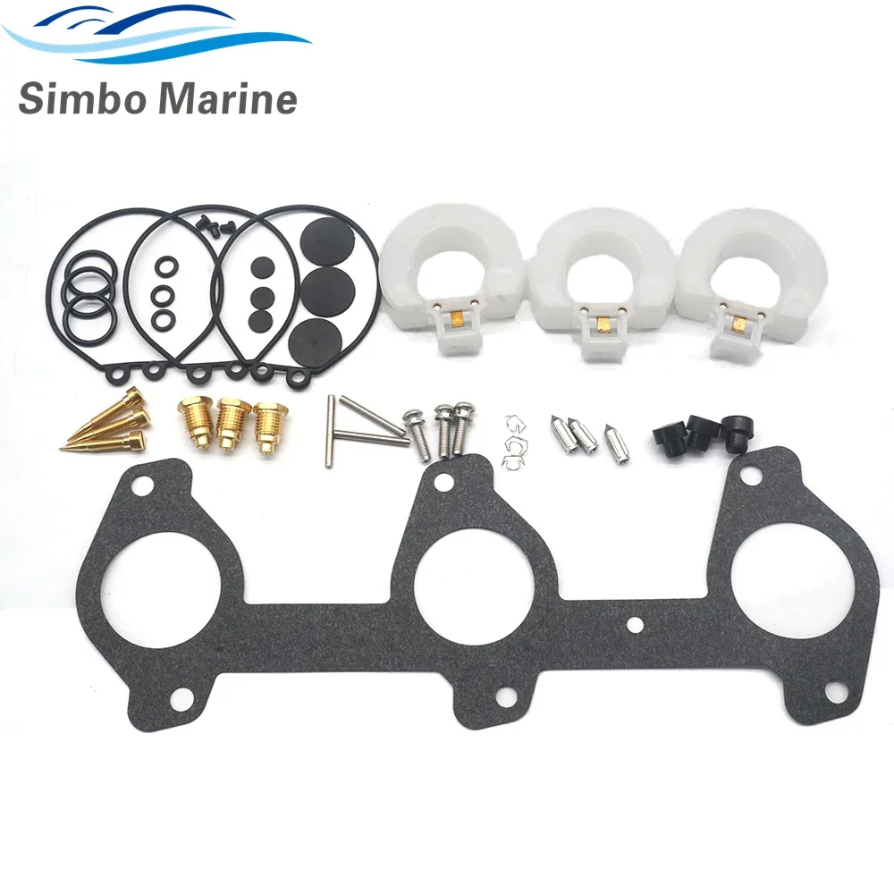 6H3-W0093 Carburetor Repair Kit For Yamaha 2 Stroke 60HP 70HP Outboard Motor 6H3-W0093-00 6H3-W0093-01 6H3-W0093-02 6H3-W0093-03