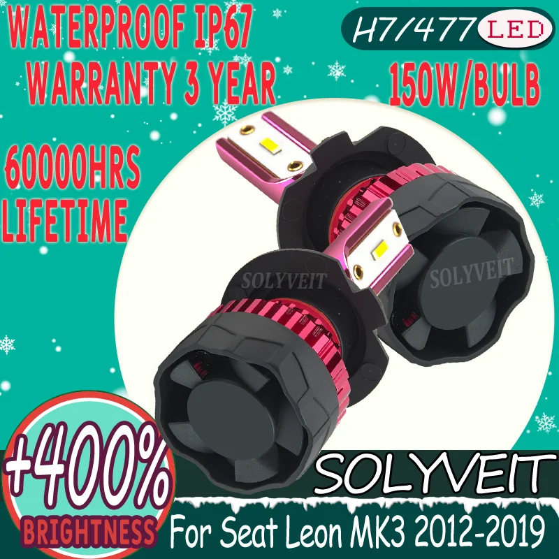 

IP67 Waterproof Longer Life High-Quality Bright Beam H7 LED Headlight For Seat Leon MK3 2012 2013 2014 2015 2016 2017 2018 2019