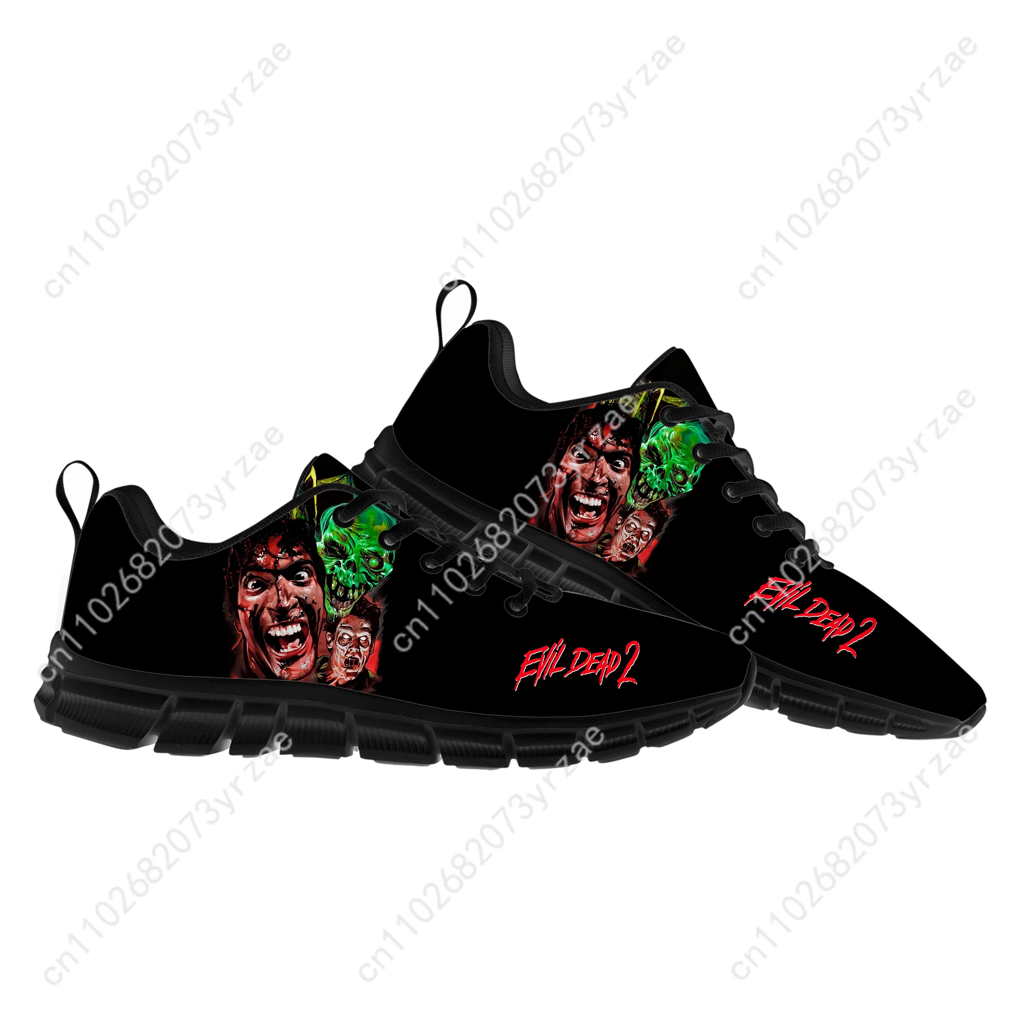 

Evil Dead II Lace Mesh Shoes Flat Sneaker Men Women Sports Shoe High Quality Personalized Fashion Sports Sneakers Custom Footwe