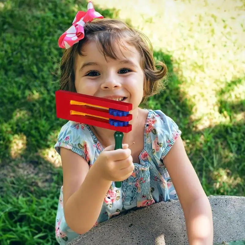 Trinquete giratorio de madera, placas de sonido educativas tradicionales, instrumento Musical, juguete de percusión, regalo para eventos deportivos y celebraciones