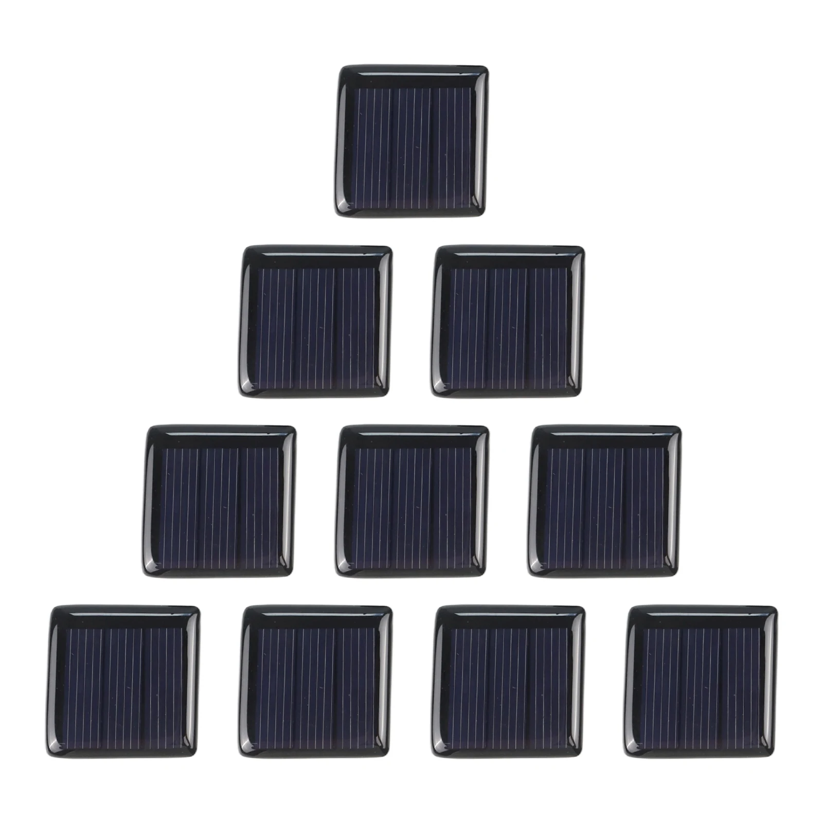 10pcs 1.5V 60mA 0.09W For Mini Polycrystalline Solar Panel Cell 30x30mm Epoxy Resin For DIY Electric Project Science Experiment