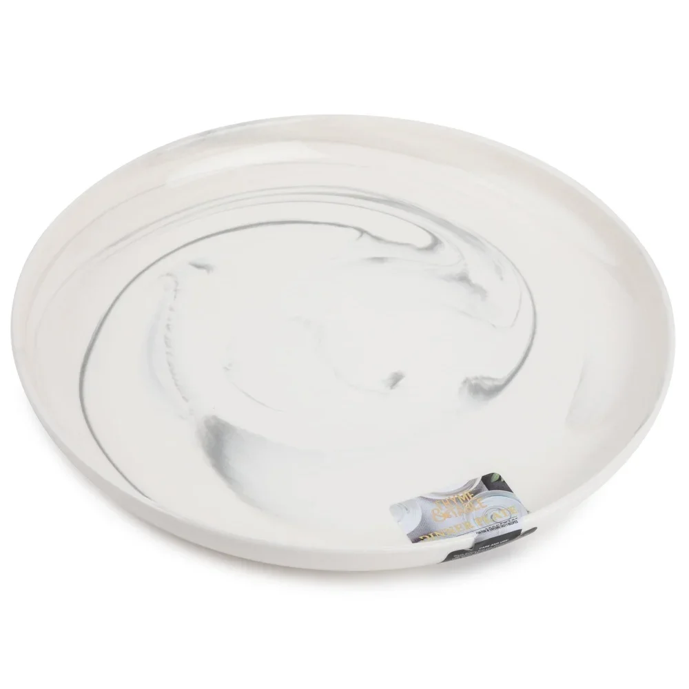 2 حزمة الميكروويف غسالة صحون فرن آمنة الحجري أطباق عشاء رمادي الرخام أدوات المائدة المستديرة أواني المطبخ الطعام مجموعة