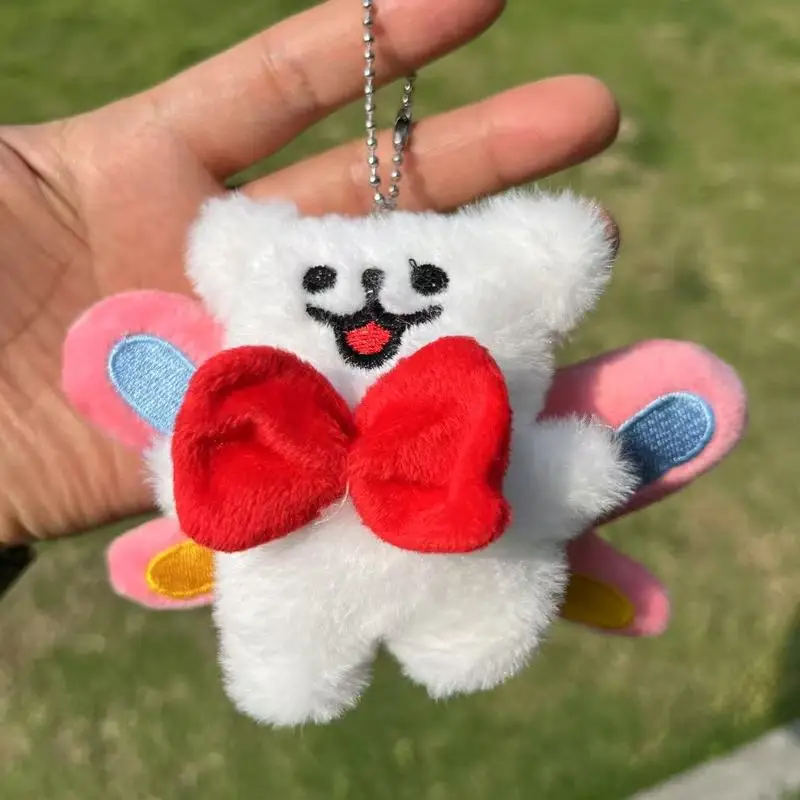 

Cartoon Maltese Popular Line Puppy Three-Dimensional Plush Keychain Pendant, Cute Puppy Doll Hanging Accessory Kids Gifts