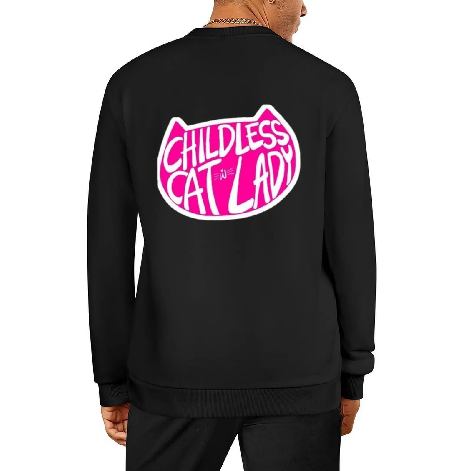 

childless cat lady Pullover men's autumn clothes men's coat tracksuits autumn clothes sweatshirt