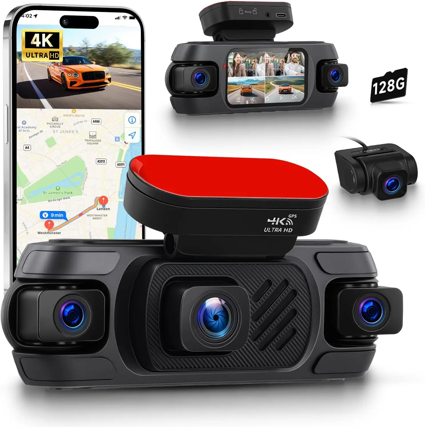 4K 360° Car Camera …