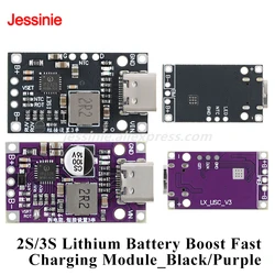 5pcs/1pc 2S 3S 3.7V Step Up QC Fast Charging Polymer Lthium Battery Board High Power 15W Synchronous Switch Boost Charger Module