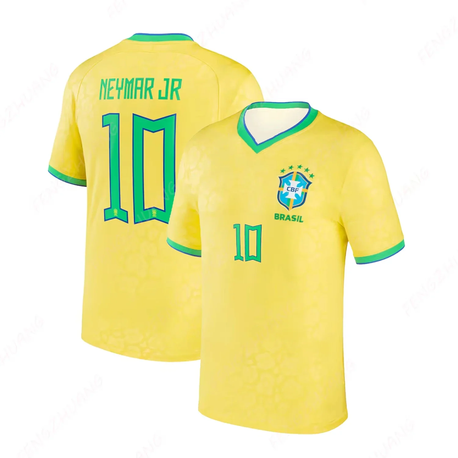 VERANO Neymar Jr. Equipo nacional de Brasil 2022_23 camiseta local al aire libre de secado rápido camiseta para niños unisex verano clásico camiseta suelta