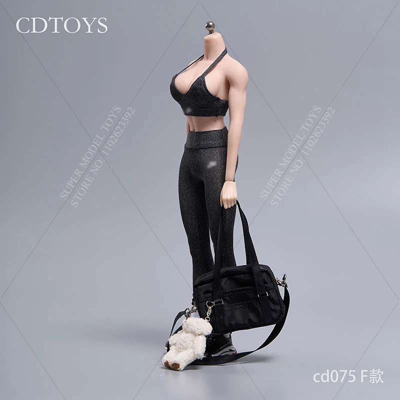 CDTOYS CD075 여성 군인 의류, 하이 스트레치 슬림 요가 운동복 세트, 12 인치 액션 피규어 모델 인형, 1/6 체중계