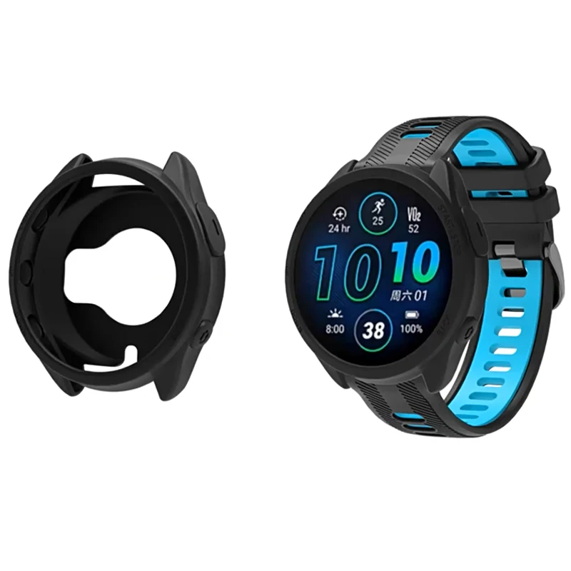 Protective Shell case For Garmin forerunner 965 Bracelet Watch Silicone Soft Protector Shell For Garmin forerunner 965