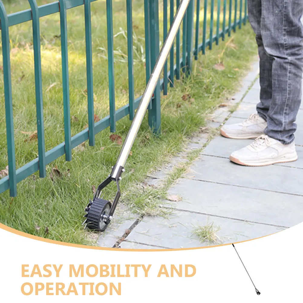 1Set Rad Rotary Rasen Edger Manuelle Metall Garten Trimmer Erweiterte Griff Einfache Bedienung Tragbare Rasen Trimmen Edger Unkraut