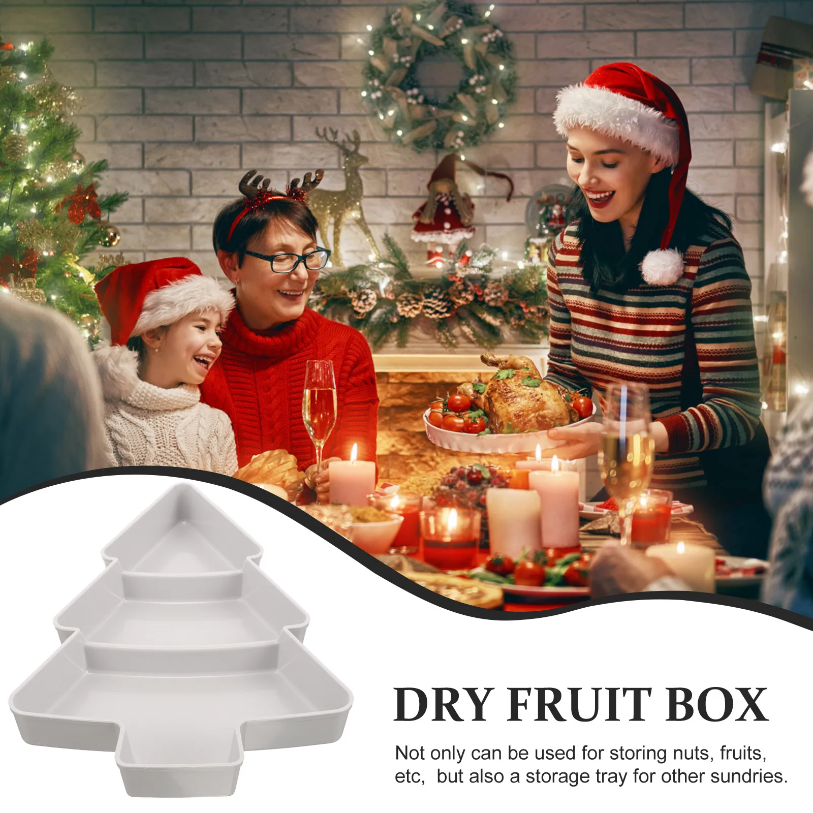 

Ups Christmas Tree Plate Snack Platter Decorate Xmas Fruit