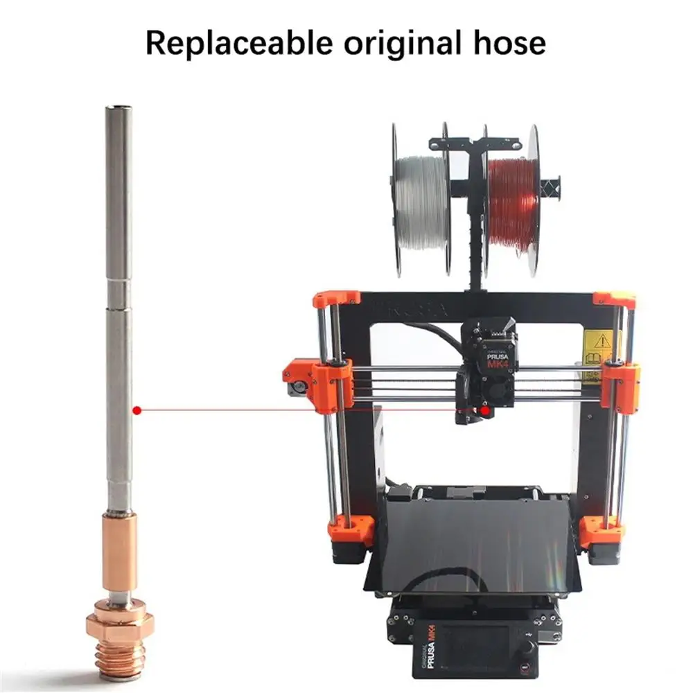 

Prusa MK4 / XL Titanium Alloy Heatbreak Thread Throat Adaptor Extruder Heaterblock ZS V6 Nozzle Standard / Plus 0.4MM