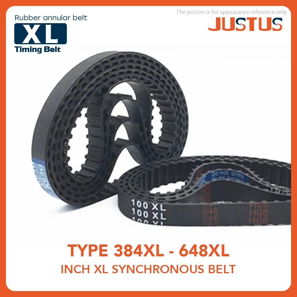 384XL To 648XL Timing Belt Trapezoidal Tooth Length LP=975.36mm To 1645.92mm Width 6/8/10/12.7/15/20mm High Torque Toothed Belt