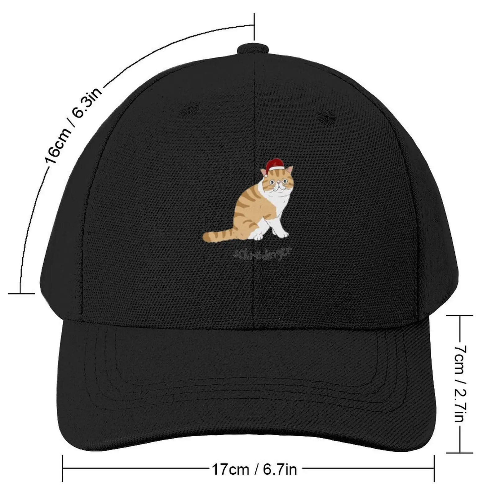 Schr?dinger Christmas Santa Cat Meowy Catmas Baseball Cap Rave Golf Hat Hat Baseball Cap custom Hat For Girls Men's