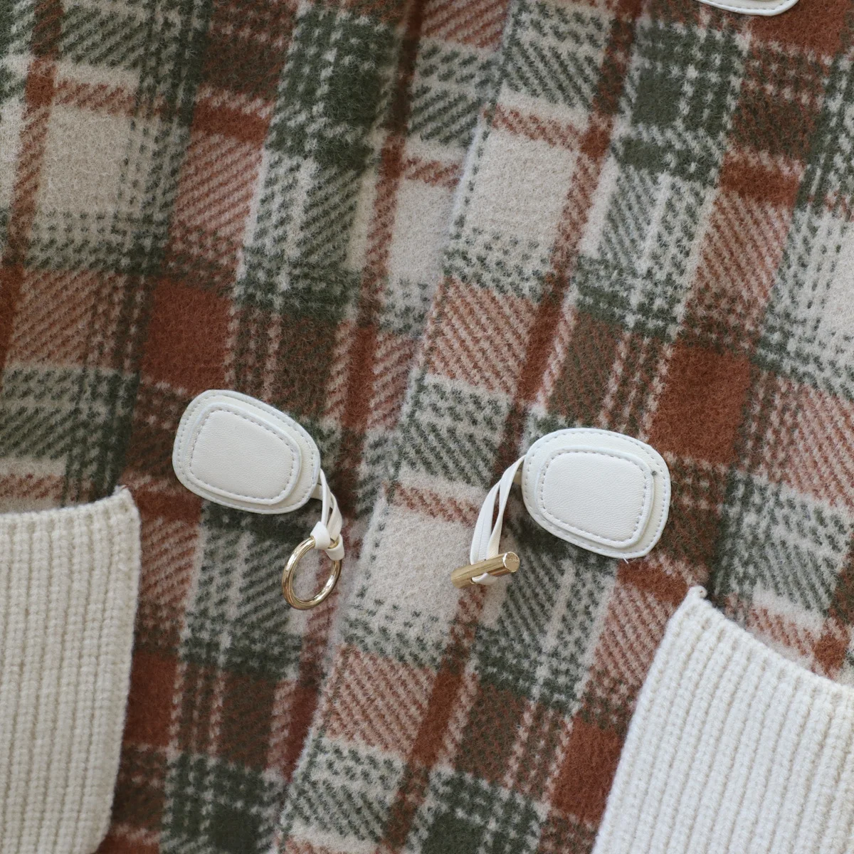 Cardigan Women Coats Sweaters Plaid Turn Down Collar Wool Coat Y2k Streetwear Elegant Splice Knit Open Stith Autumn Winter