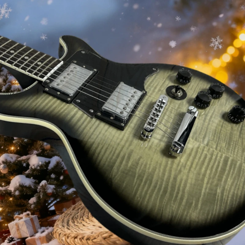 

Подарок на Рождество, 40-дюймовый зеленый STU, электрогитара, корпус из красного дерева, накладка из палисандра, бесплатная доставка, профессиональные гитаристы