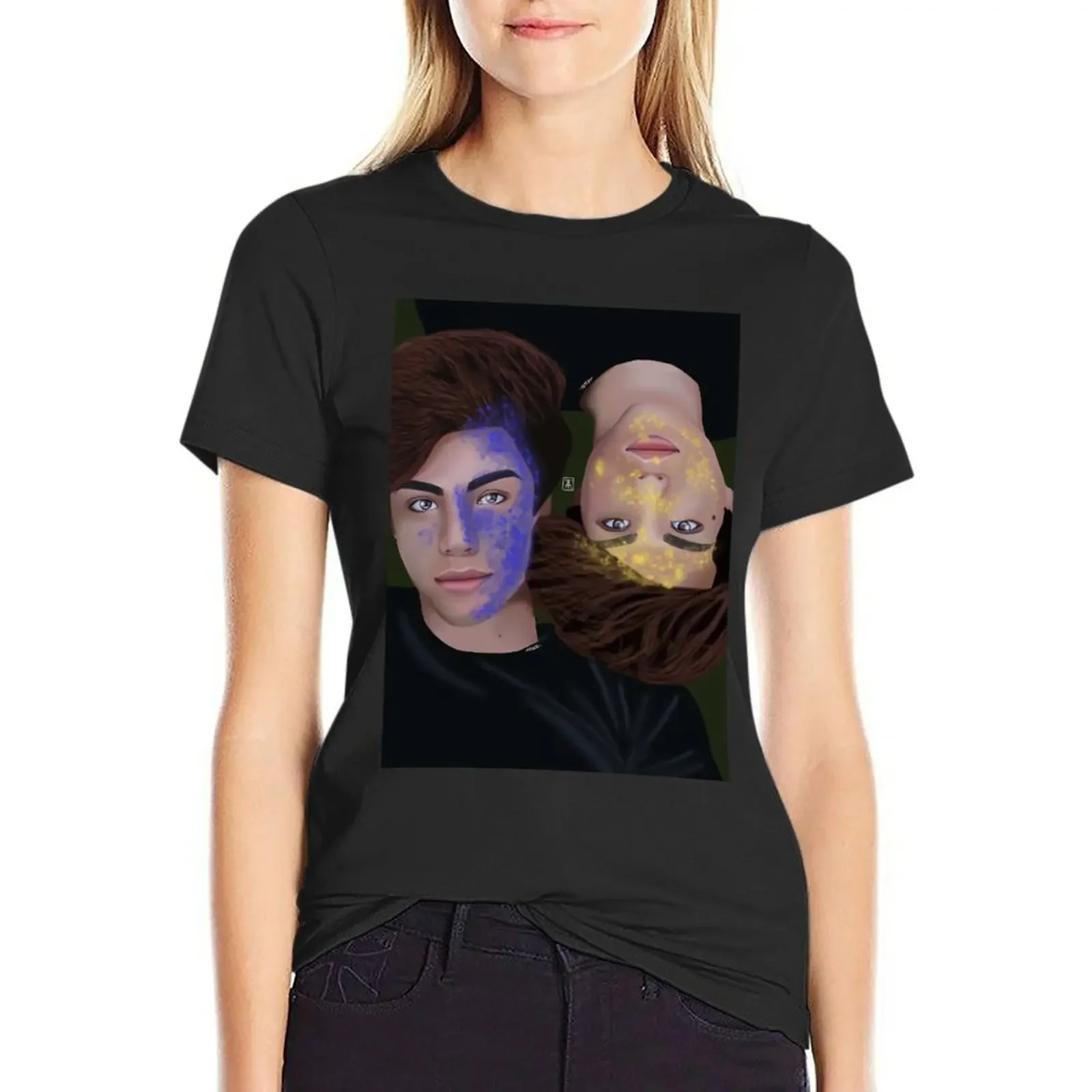 

Stokes Twins T-Shirt cute tops Blouse funny anime clothes woman t shirt
