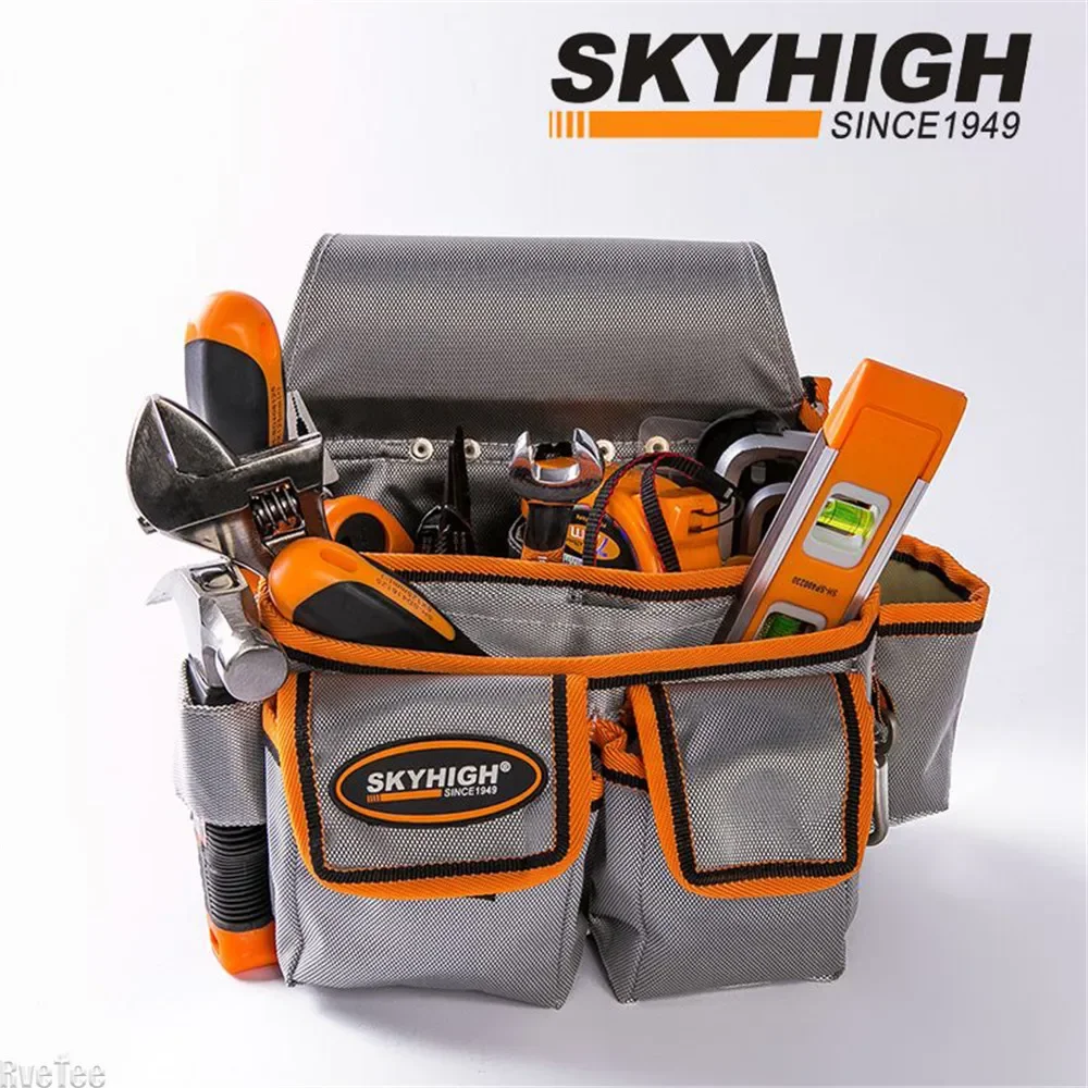 איכות גבוהה כסף בד oxford בד כלי תיק מותן ארגז כלים תיק המארגן כלים תיק חגורת בטיחות לנגר חשמלאי נגר מכונאי