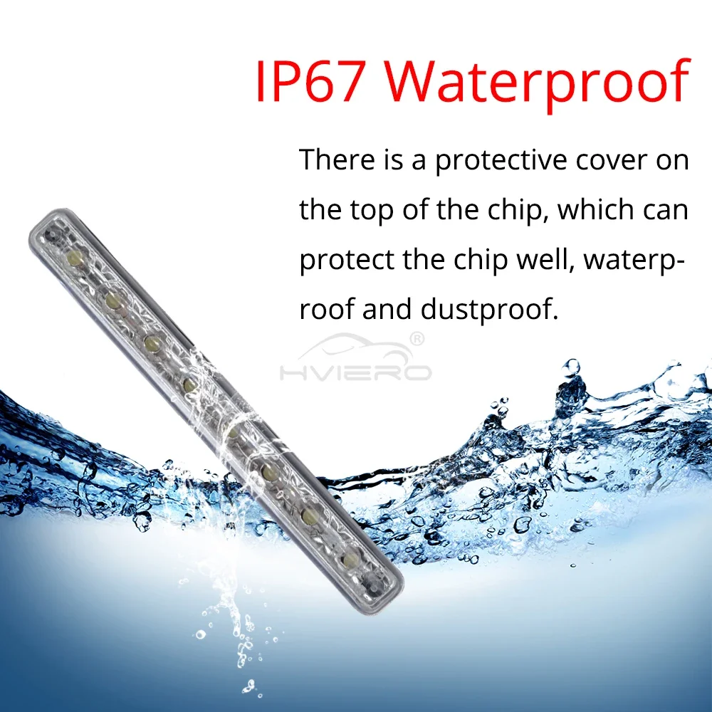 1 pçs carro drl daytime running light lente à prova dwaterproof água 8led branco 12v 24v ultra brilhante farol lâmpada de estacionamento luz nevoeiro automática luz do dia