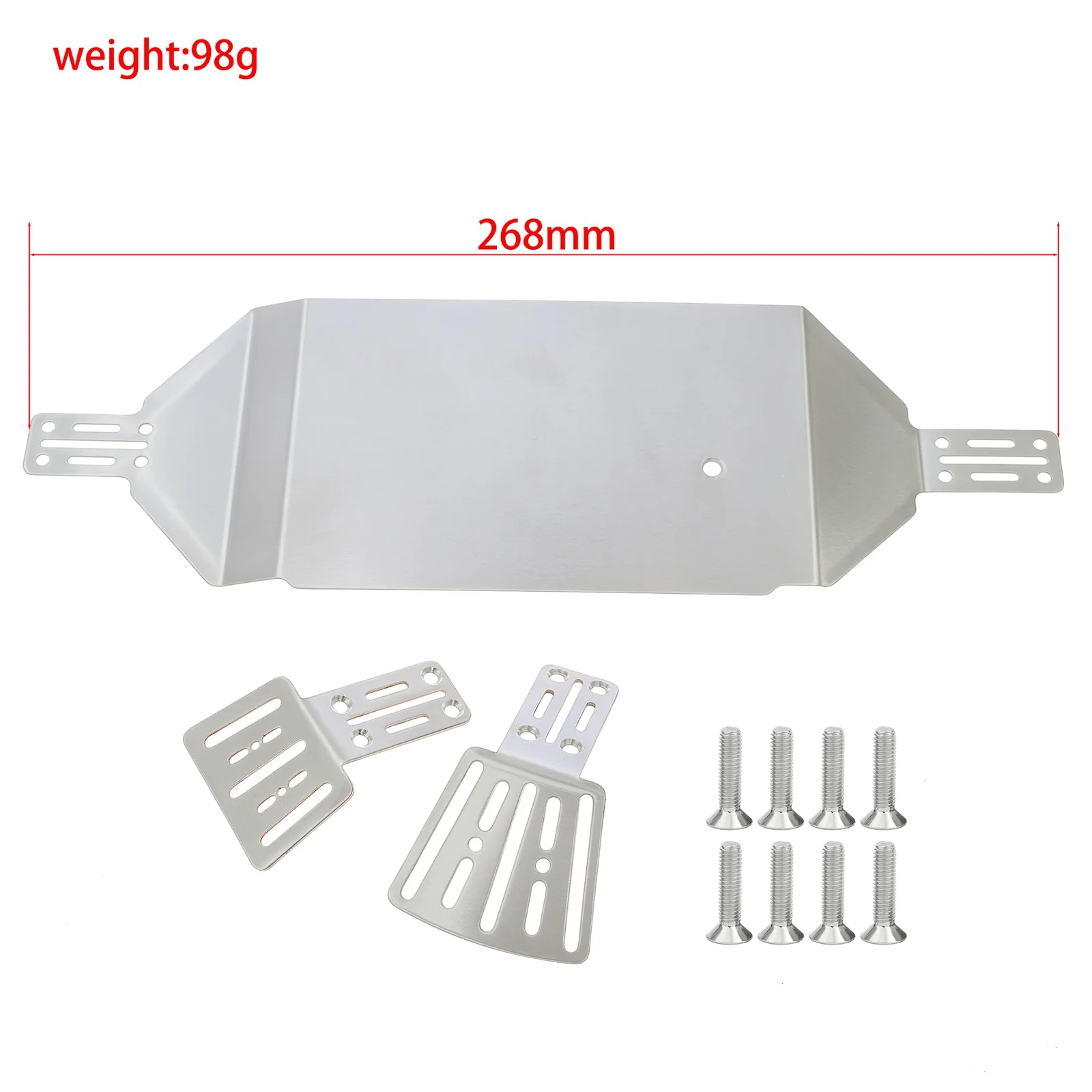 UDIRC GR S12 Stainless Steel Chassis Armor Guard Protection Protector Skid Plate RC Car Upgrade Parts Accessories