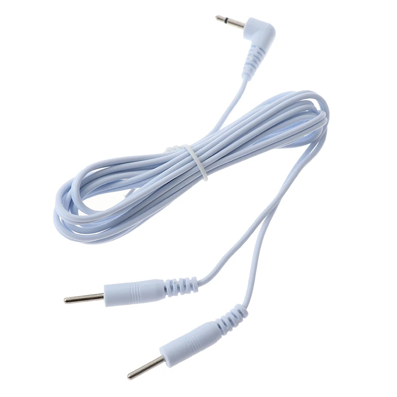 1 Pcs 1.2M 2 Way Electrotherapy Electrode Lead Wires Cable For Connection Massage Stimulator