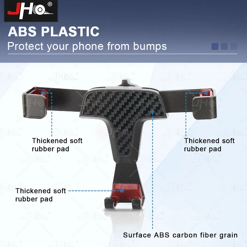 

JHO Car Air Outlet Phone Holder Mount Special For Jeep Wrangler 2025 Interior Accessories jk Gladiator Anti Shake Bracket