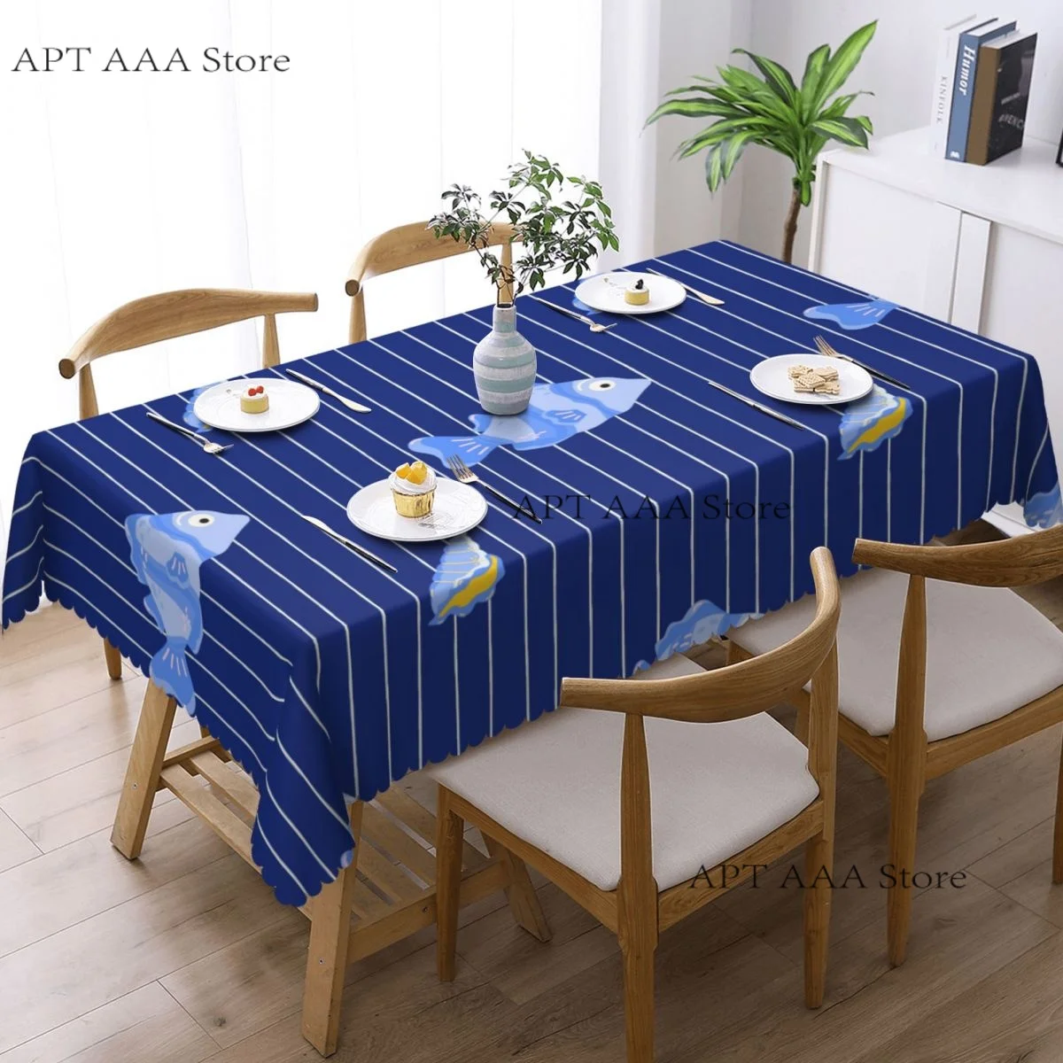 Seafood Anti-stain Tablecloth rectangular Party Classic Waterproof