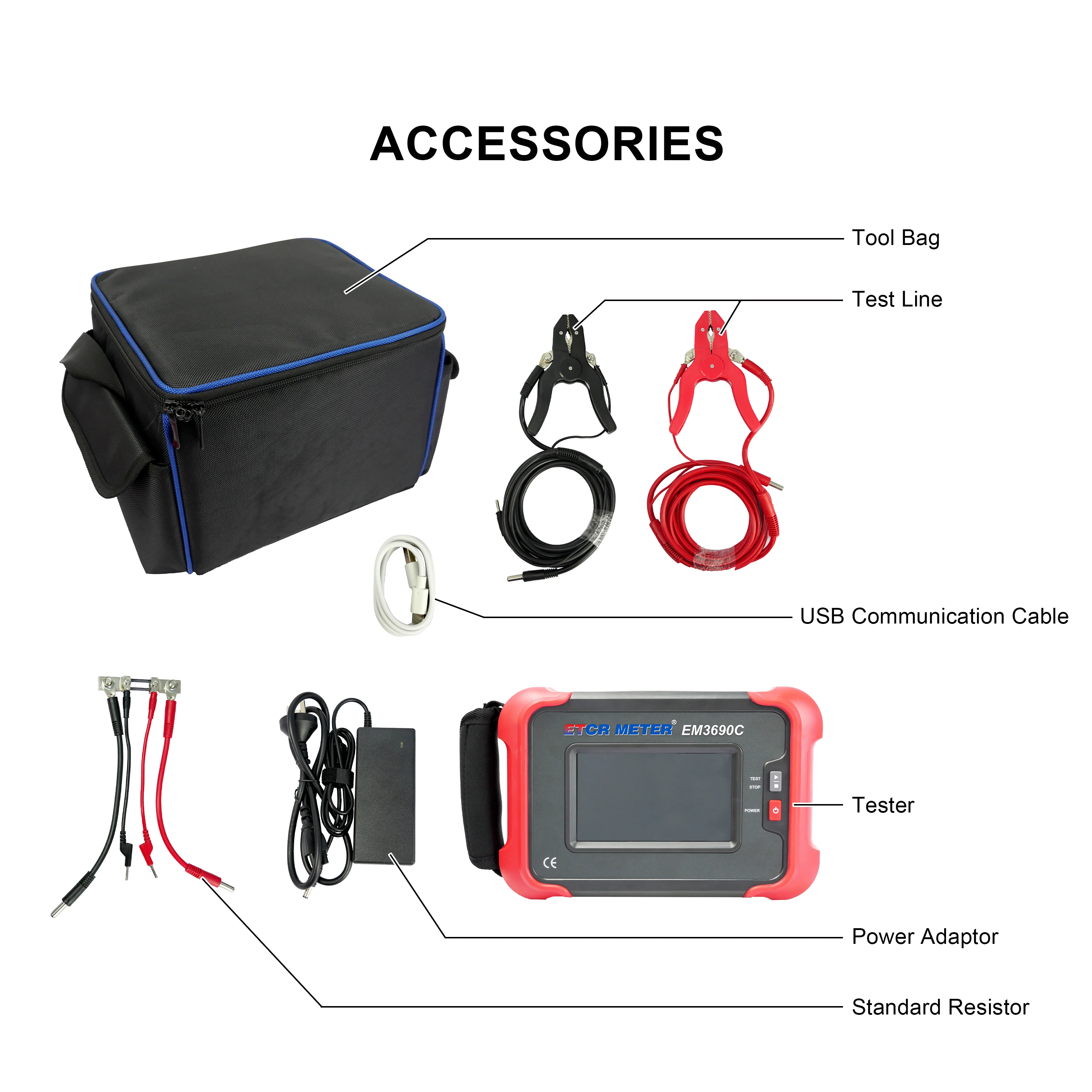 

Хит продаж: Измеритель сопротивления контактных петель EM3690C (от 0 мОм до 80 мОм), высокоточный цифровой микрорезистометр с ЖК-дисплеем и Bluetooth