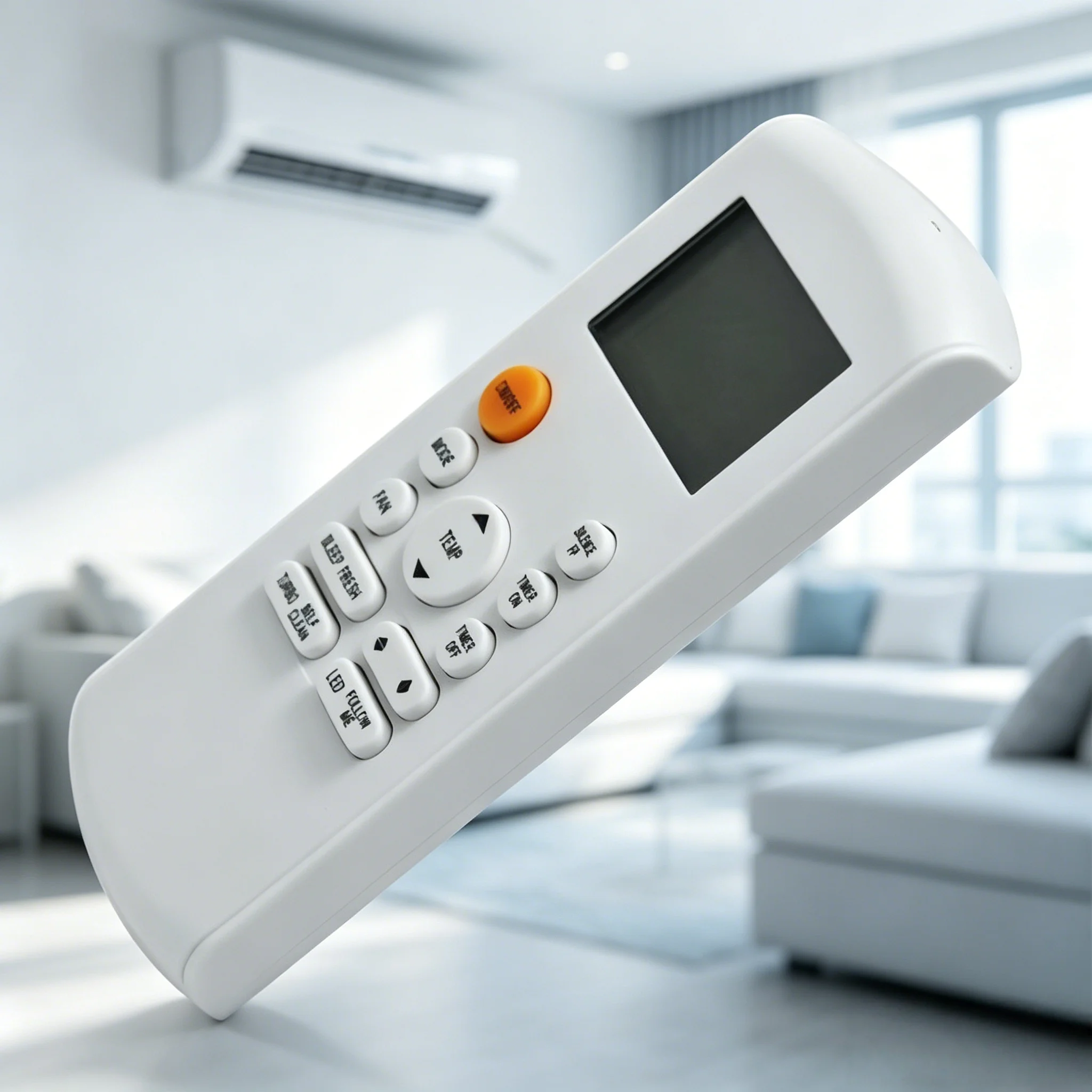 Durable Aircon Remote, RG57A4-BGEF precise adaptation, sensitive keys suitable for busy household scenarios
