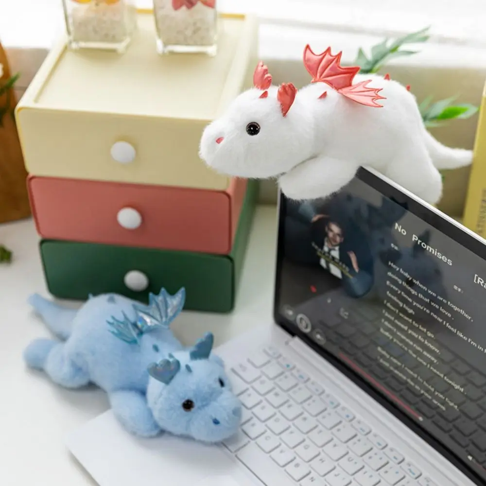 Material macio pequeno dragão voador bonecas kawaii design divertido boneca dinossauro brinquedos de pelúcia tecido de pelúcia 28cm