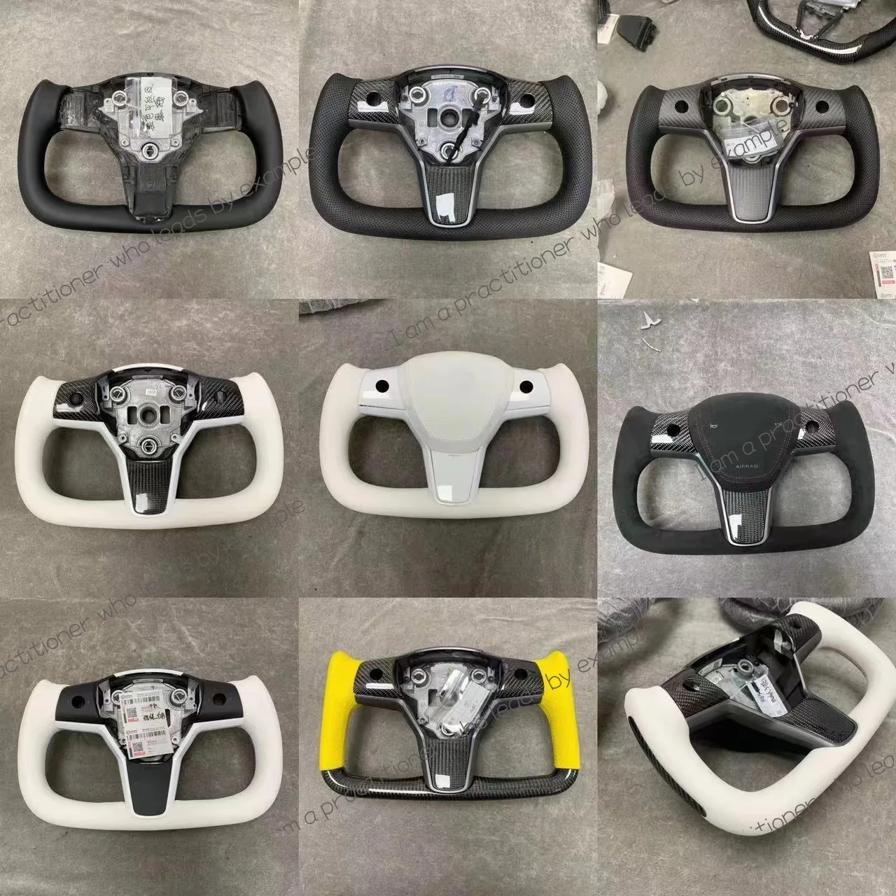 

Suitable for Tesla Tesla Model 3/Y/S/X Carbon Fiber Yoke Steering Wheel