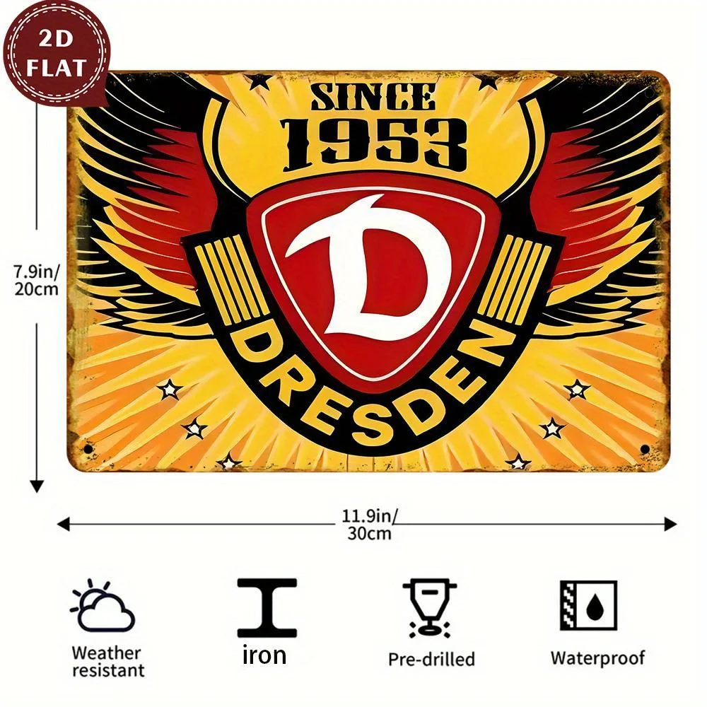- Vintage Dresden 1953 Metal Sign Plaque Waterproof & Dustproof Iron Wall Art, for Family Room, Wedding, Birthday, Holiday Grad