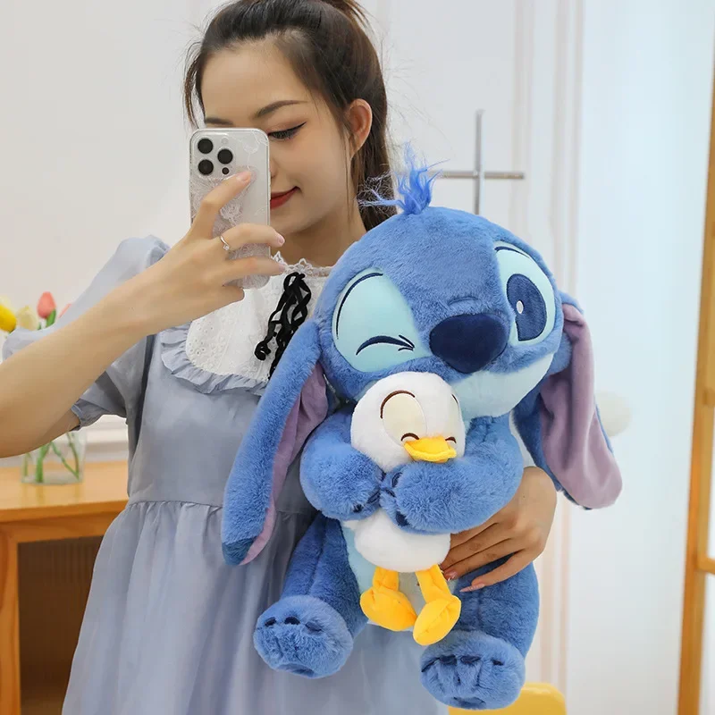 

30cm Lilo And Stitch Plush Toys Anime Plushie Stich Dolls Kawaii Donald Duck Ornaments Stuffed Gift Kids Christmas Gift