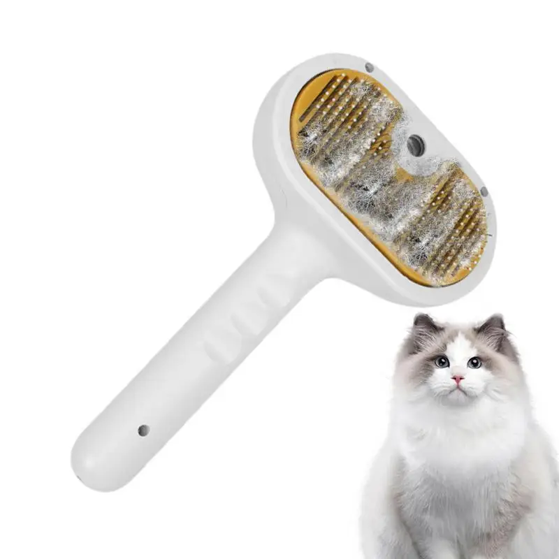 

Cat Steam Brush Cat Dog Cleaning Steamy Spray Massage Beauty Comb 3in-1 Hair Removal Grooming Supplies Pet Steam Brush