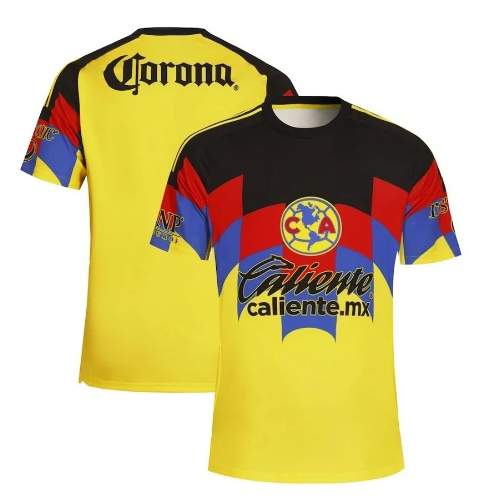 قميص صيفي جديد سريع الجفاف وجيد التهوية لعام 2025 للرياضات غير الرسمية والقميص Club America Jersey للرجال والنساء. #1