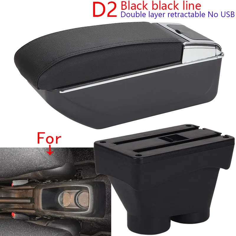 Voor Peugeot 208 Armsteun Doos 2012-2018 Auto Opbergdoos Armsteun Auto Accessoires Retrofit Onderdelen Interieur Detail Grote Ruimte asbak