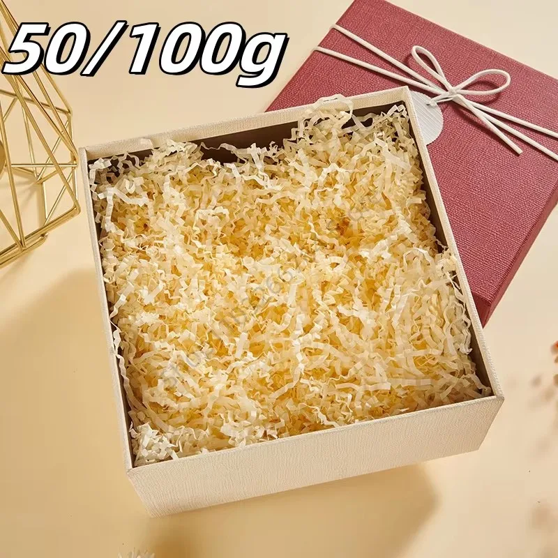 Papier déchiqueté coloré 50-100g/paquet pour remplissage de boîtes cadeaux, décoration de mariage, anniversaire, fête, Noël, DIY