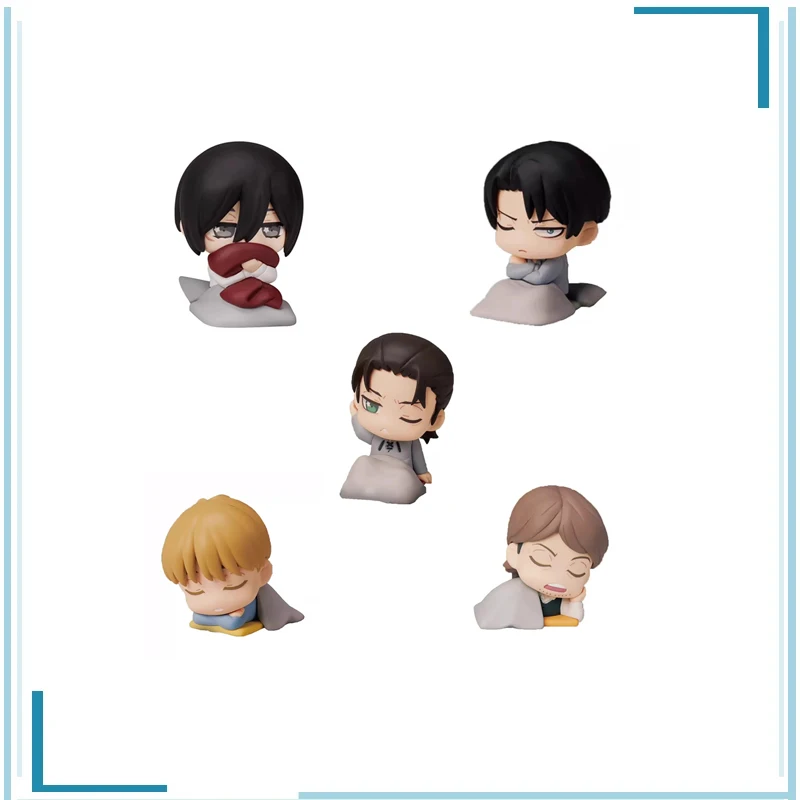 Genuine Gashapon Attack on Titan Mikasa·Ackerman Eren Jaeger Jean Kirstein Collect Ornaments  Kawaii Cute Figure Model Toys