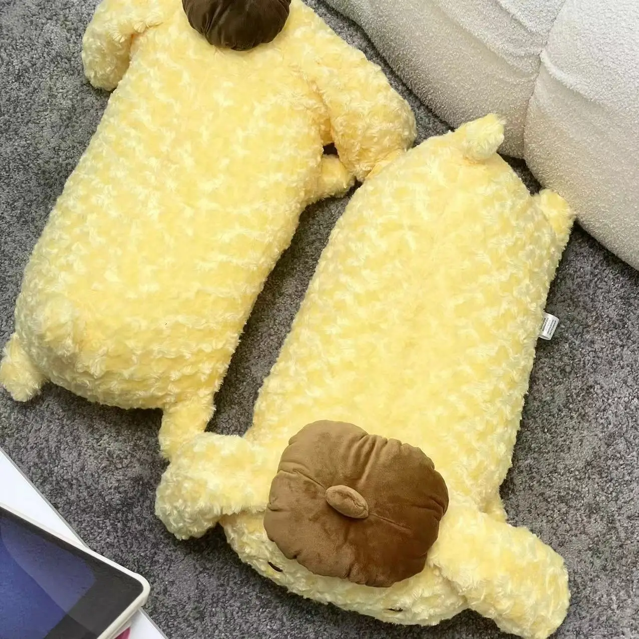 50cm Pom Pom Purin Plushies Cartoon Long Pillow Stuffed Anime Back Cushion Sofa Bed Japanese Style Dog Plush Toy Cuddly Gifts