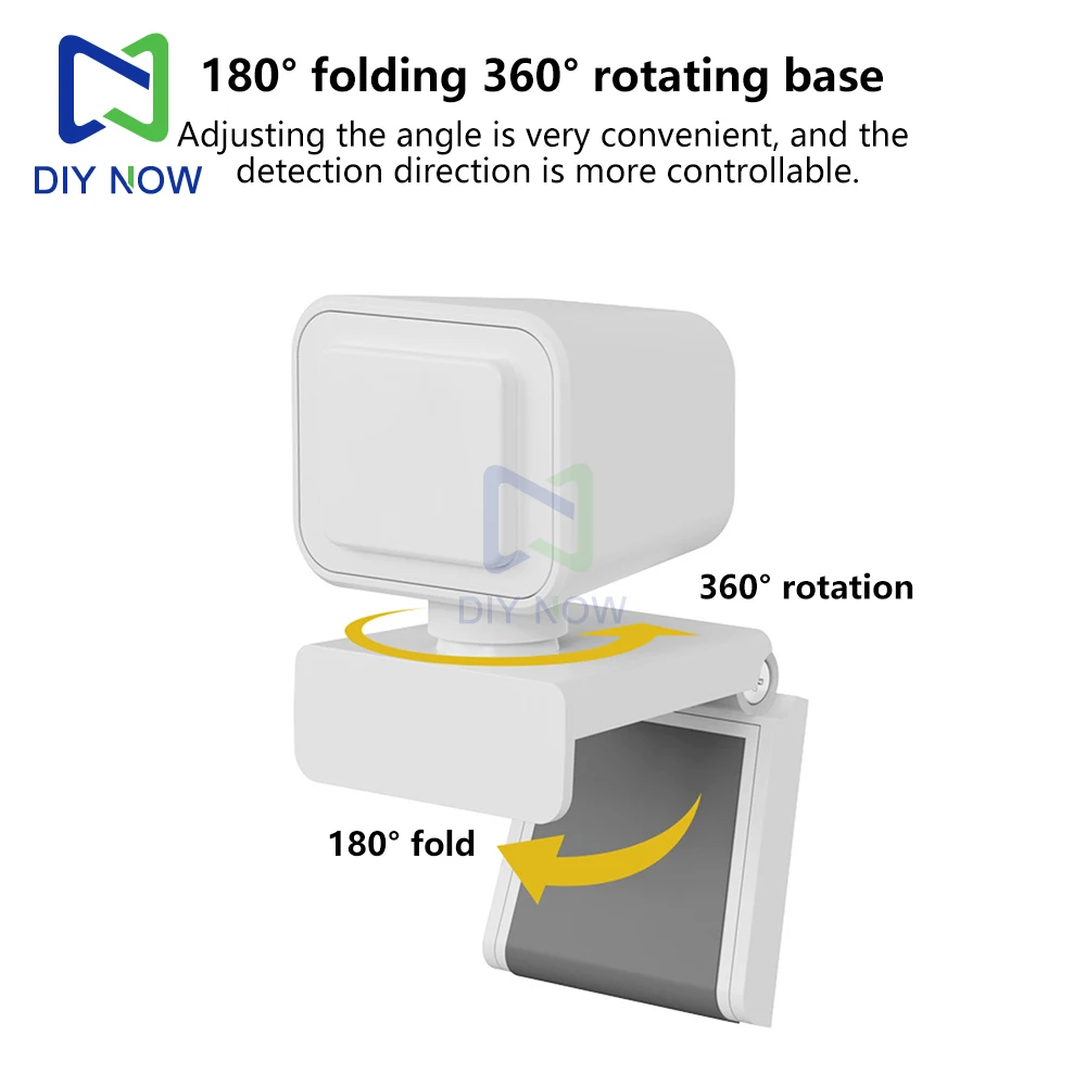 Microwave Human Body Sensor Switch DC 5-24V Electric Fan with Plug LED Light with Microwave Infrared Human Body Sensor Switch