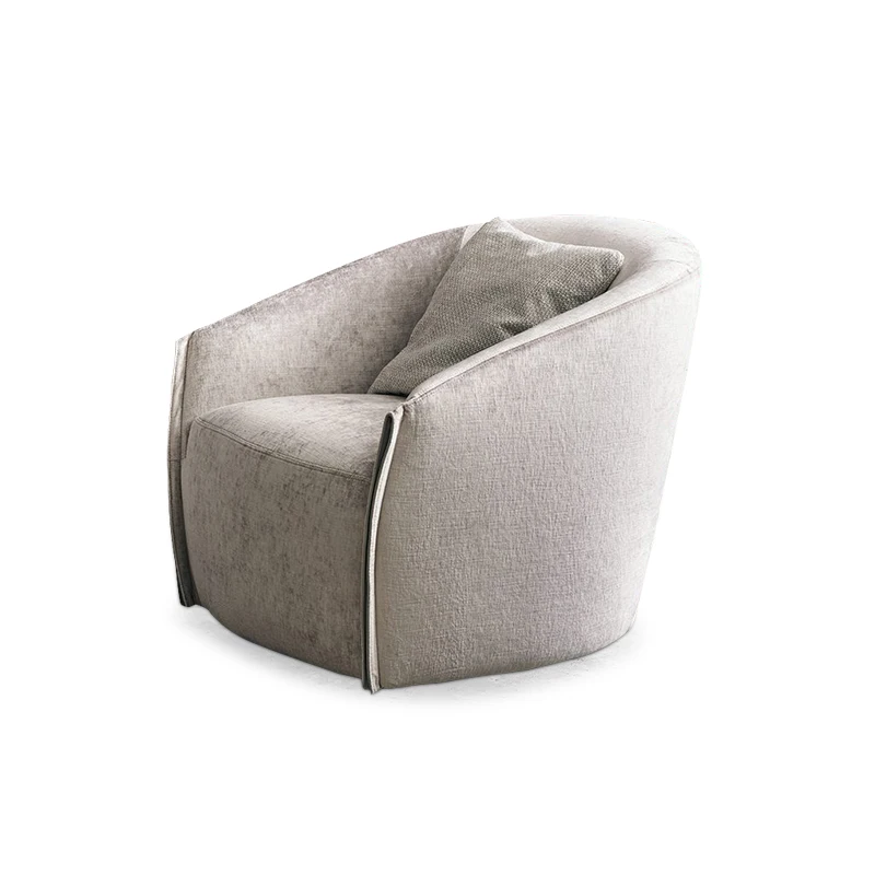 Italian Minimalist Casual Couch Rotatable Hotel Negotiation Reception Chair