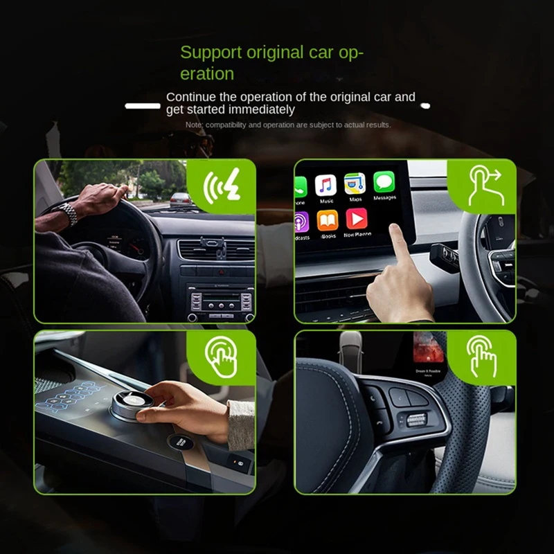 Hot Kf-Wireless Carplay Android Adapter Android Auto Car Adapter 2-In-1 Wireless Adapter Convert Wired To Carplay Wireless Box