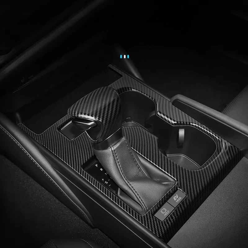 For Lexus ES260 ES200 ES300h 2022-2026 Interior Modification Carbon Fiber Pattern Central Gear Panel Decoration Car Accessories
