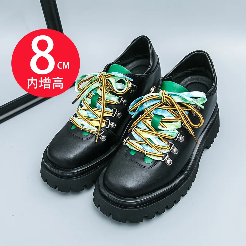 

High Quality 8cm Platform Shoes for Men Leather Casual Shoes Business Fashion Dress Moccasins Mokasin Tenis Designer Sneakers