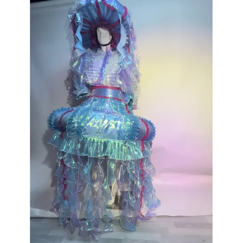 

Halloween Cosplay Ocean Series Parade Colorful Jellyfish Costume Performance Outfit Party Costume
