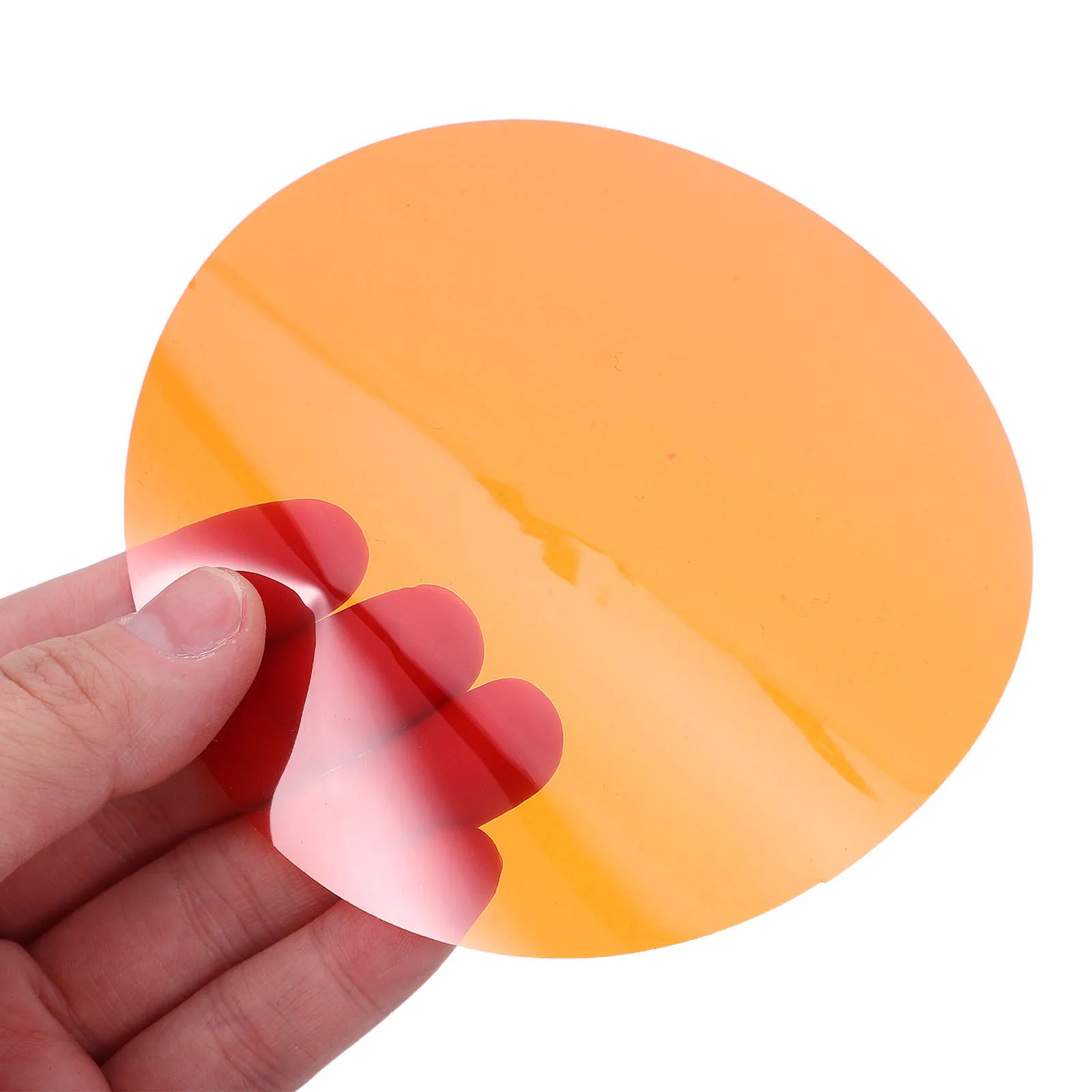 

15Pcs Transparent Round Color Correction Film Lamp Self-Adhesive Color Filter Sheets for Headlight Light Gel Filter