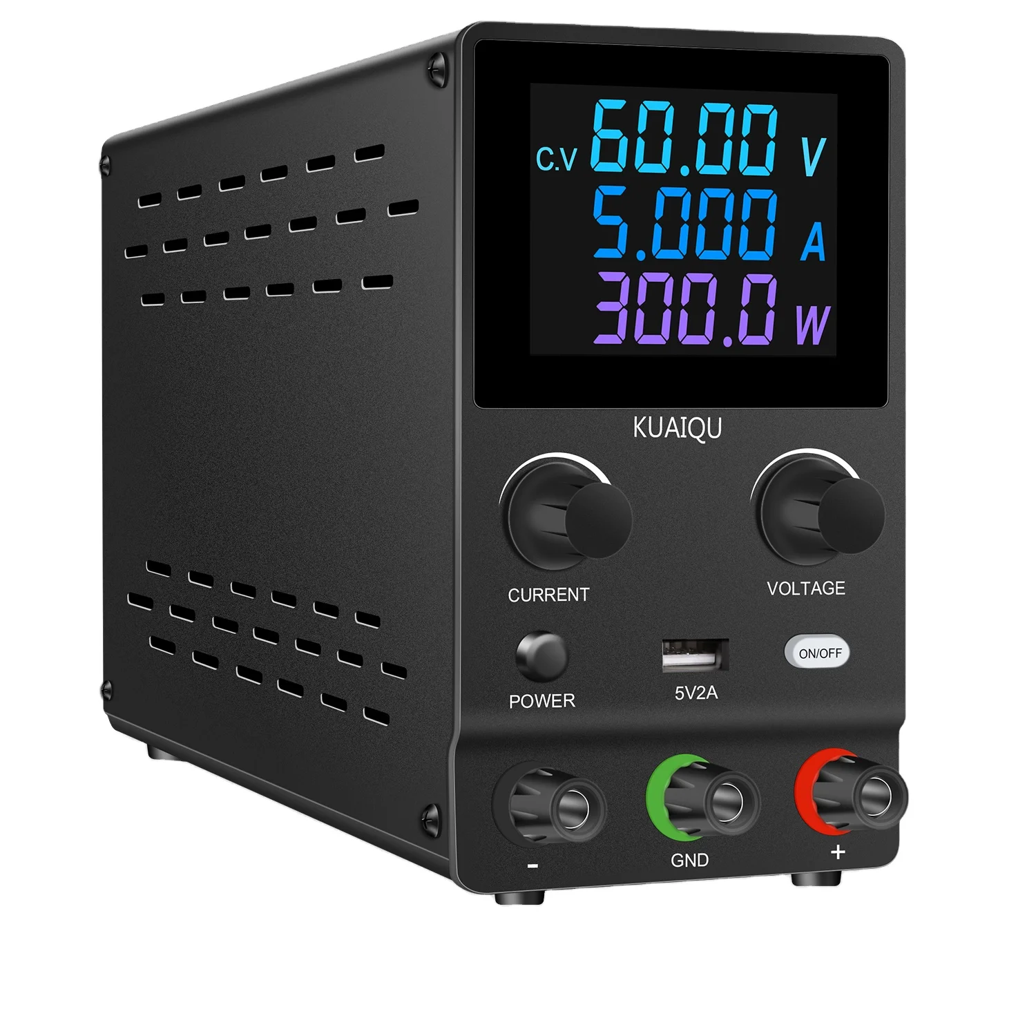 KUAIQU SPPS-B605D 60V 5A 300W Encoder Adjustable Digital DC Power Supply Plating Electrolysis Cell Phone Repair Tool