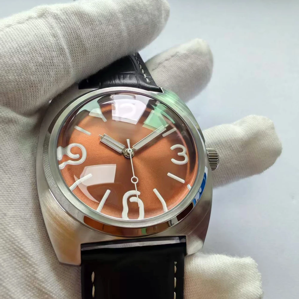 Vintage Mechanische Armbanduhr Automatikuhren Herren Große Uhr Männliche Zeitmesser Retro Markendesign Luxusuhren – Detail 3